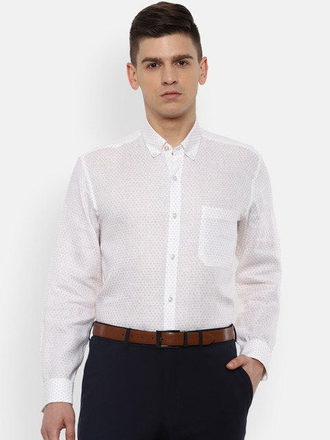 

Louis Philippe Men White Slim Fit Formal Shirt