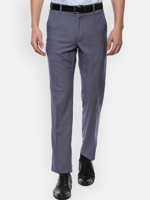 

Van Heusen Men Blue Slim Fit Formal Trousers