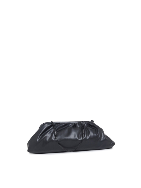 

ALDO Black Solid PU Purse Clutch