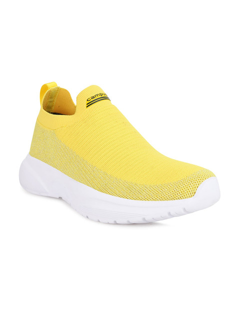 

Campus Women Yellow Textile Walking Non-Marking Shoes