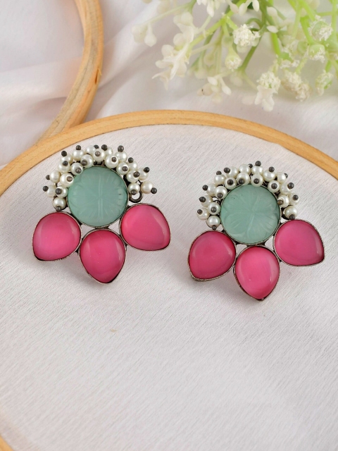 

Infuzze Pink Contemporary Silver Studs Earrings