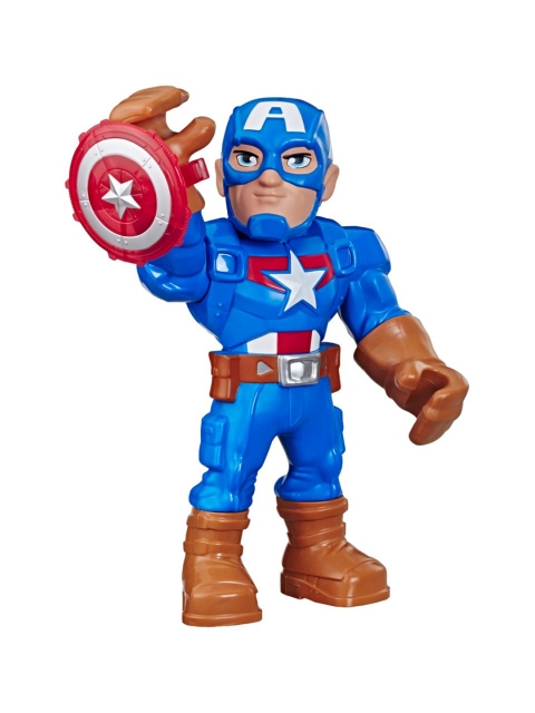 

Hasbro Boys Superhero Adventures Captain America Action Figure, Blue