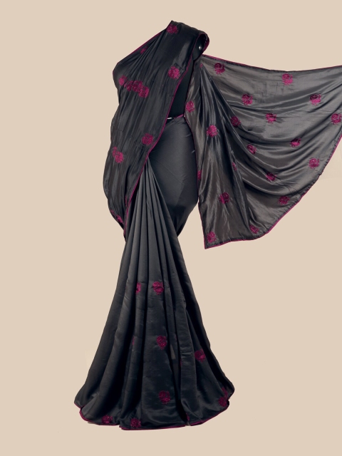 

Pothys Black Ethnic Motifs Art Silk Saree