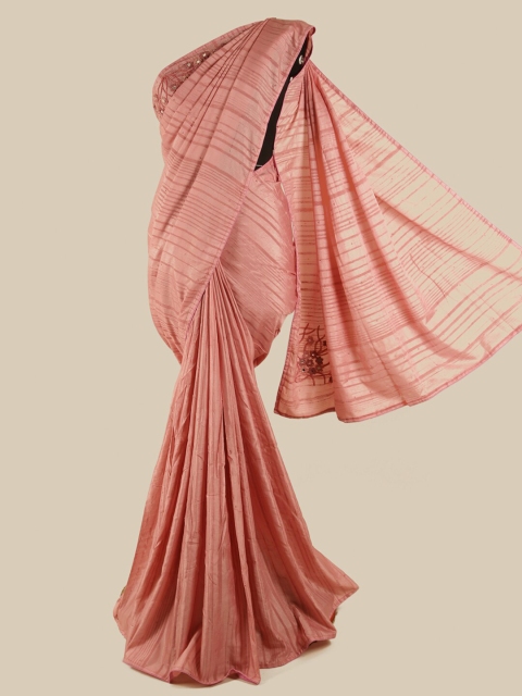 

Pothys Pink Ethnic Motifs Art Silk Saree