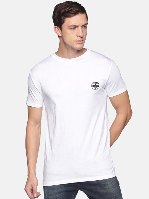 

MASH UNLIMITED Men White Slim Fit T-shirt