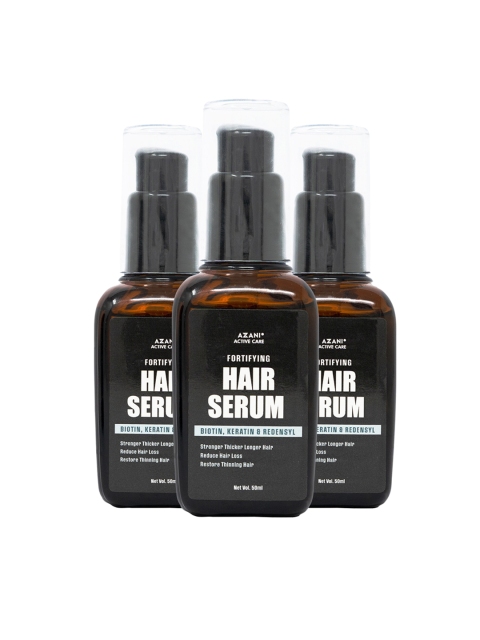 

Azani Active Care Hair Serum with Biotin, Keratin & Redensyl - Repairs Rough, Damaged Hair, White