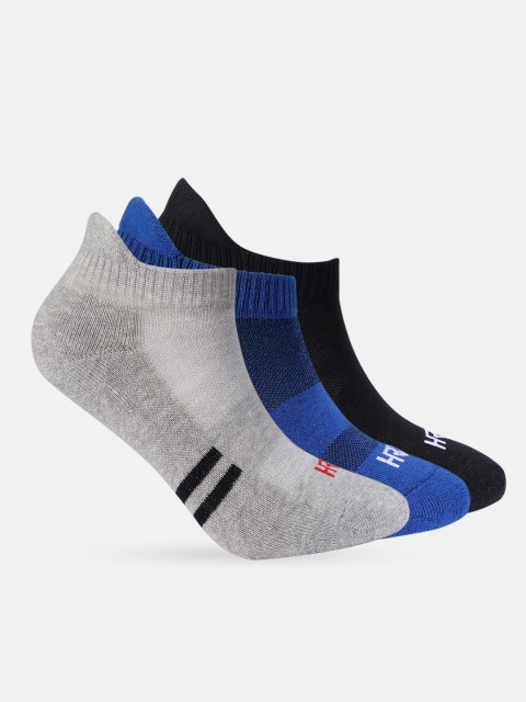 

HRX by Hrithik Roshan Boys 3 Pcs Ankle-Length Socks, Blue