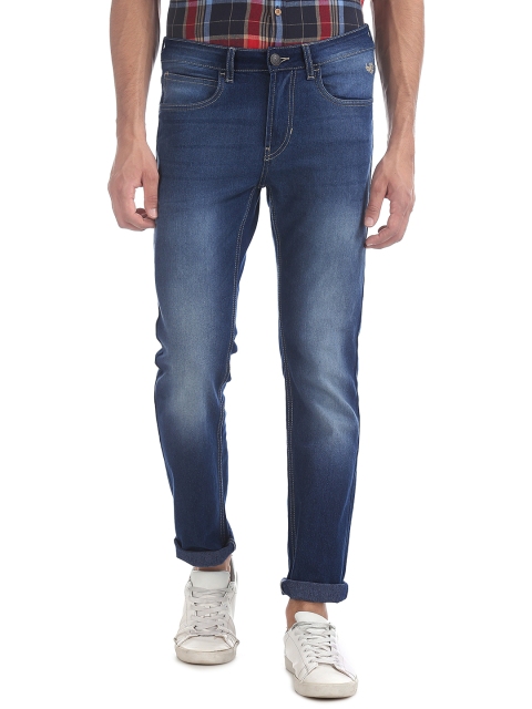 

Flying Machine Men Blue Micheal Slim Tapered Fit Light Fade Stretchable Jeans