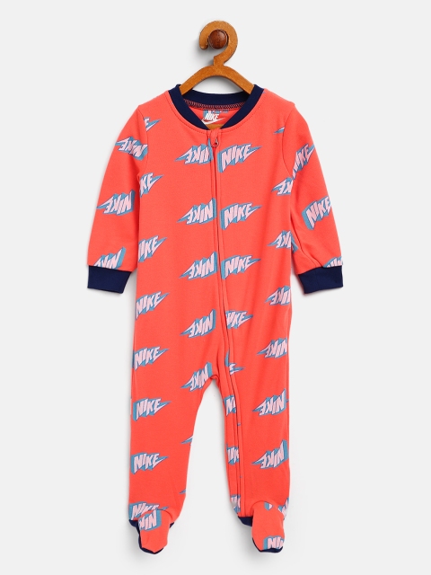 

Nike Boys Coral Bolt Logo Print Coverall Bodysuit
