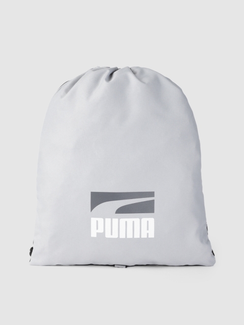 

Puma Unisex Grey Brand Logo Plus II Gym Sack