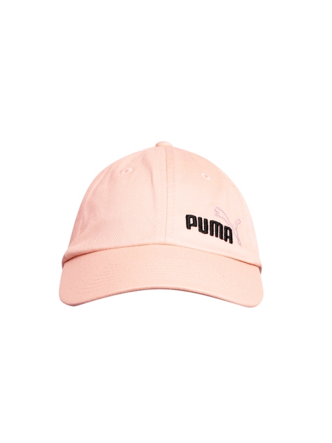 

Puma Unisex Peach-Coloured Essentials II Logo Embroidered Pure Cotton Baseball Cap