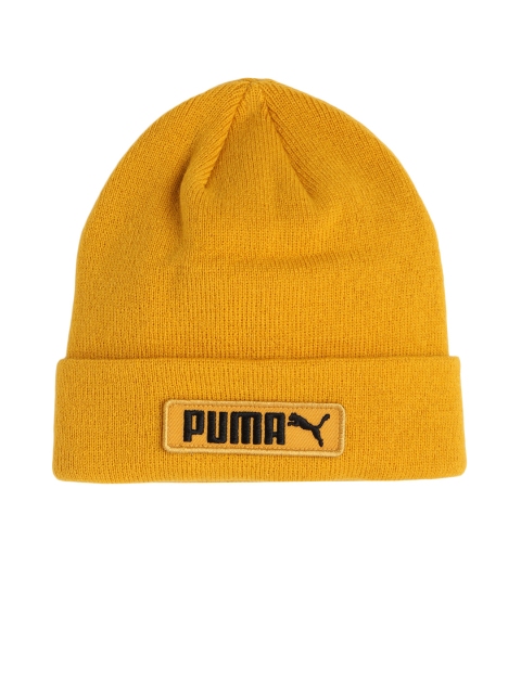 

Puma Unisex Yellow Classic Cuff Acrylic Beanie