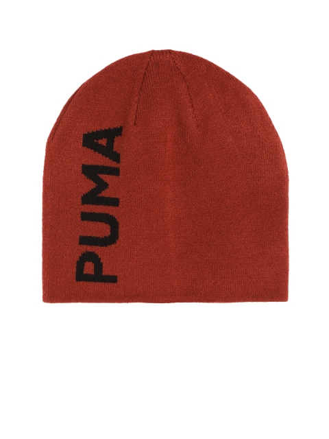 

Puma Unisex Red Essential Classic Cuffless Self Design Beanie