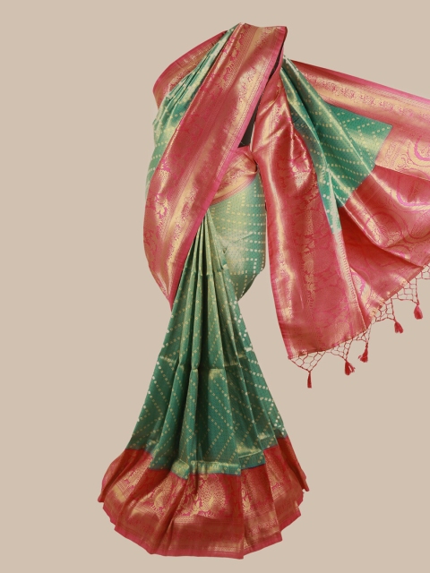 

Pothys Green & Red Woven Design Zari Art Silk Saree