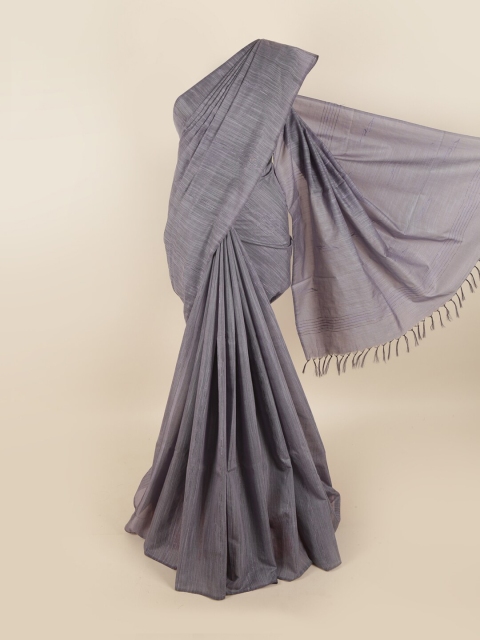 

Pothys Grey Woven Design Jute Silk Saree