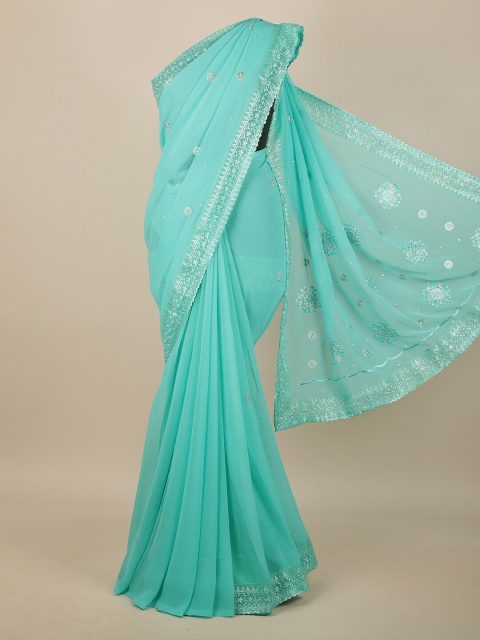 

Pothys Green Floral Saree