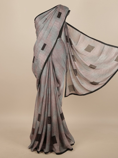 

Pothys Grey & Black Printed Saree