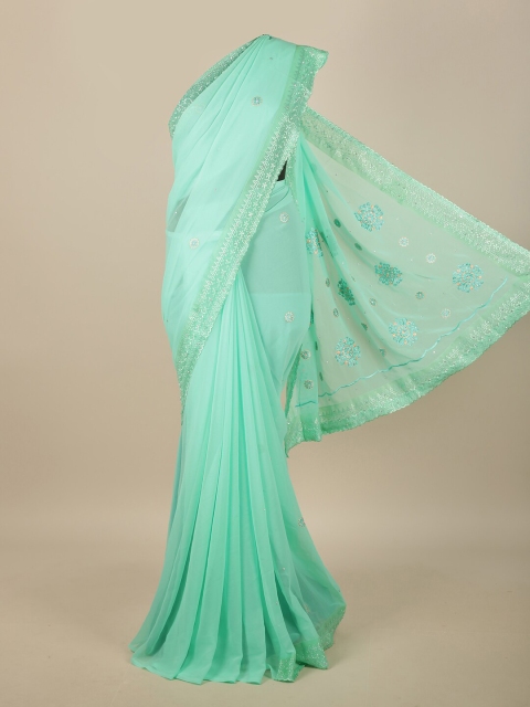 

Pothys Green Floral Saree