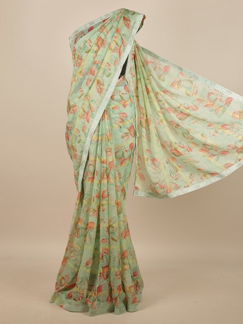 

Pothys Green Floral Saree