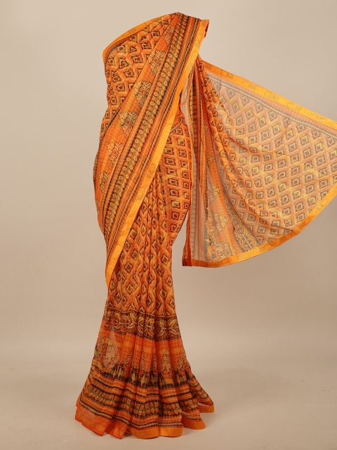 

Pothys Orange Printed Saree