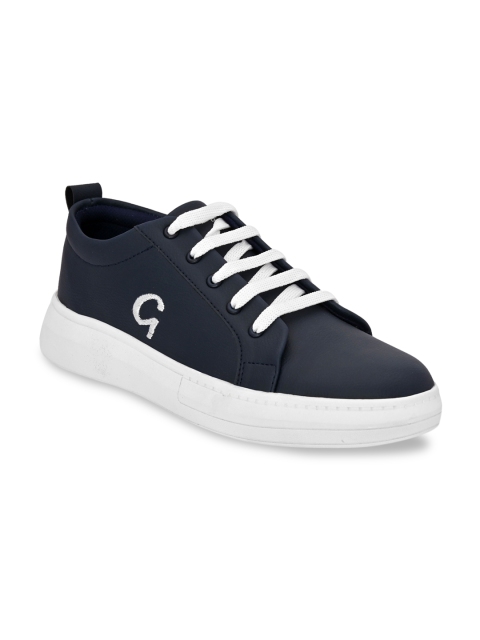 

Giorgio Men Blue Leather Lightweight Sneakers