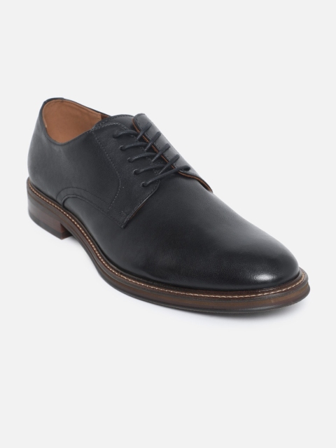 

ALDO Men Black Leather Derbys