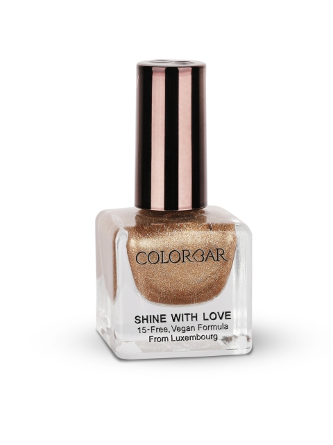 

Colorbar X Jacqueline Shine with Love Nail Lacquer-Million Kisses 005, Gold