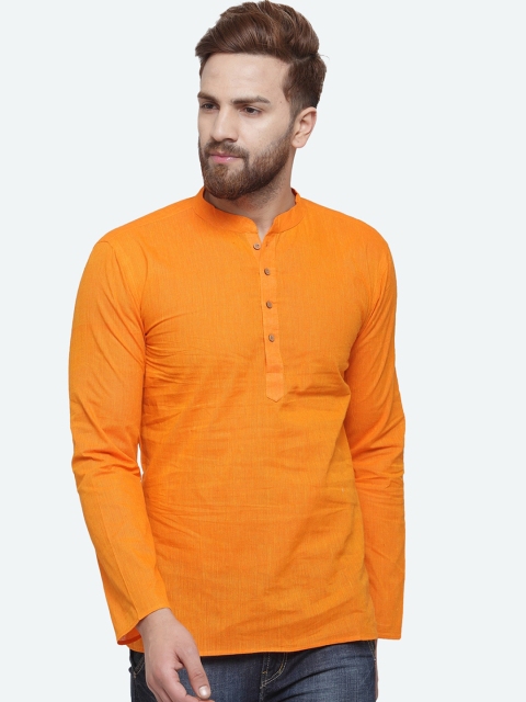 

RG DESIGNERS Men Orange Kurta