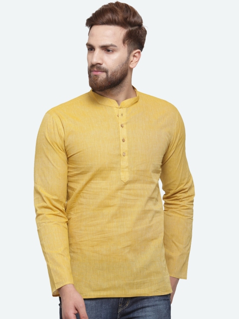 

RG DESIGNERS Men Yellow Kurta