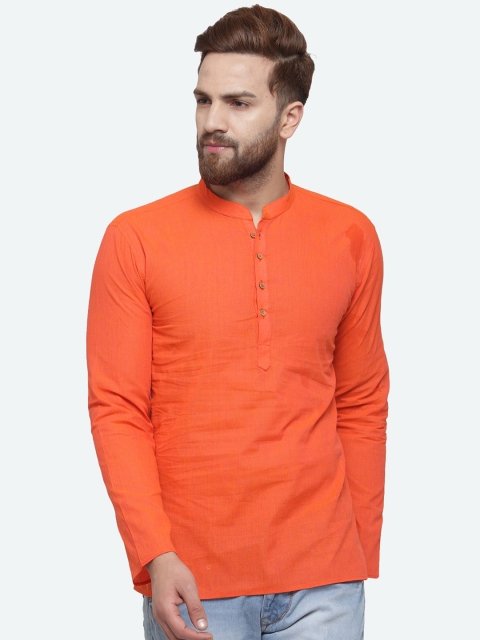 

RG DESIGNERS Men Orange Kurta