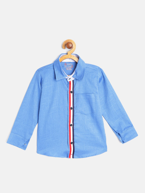 

GAME BEGINS Boys Blue Cotton Denim Casual Shirt
