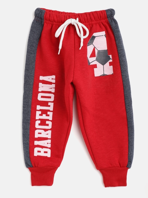 

GAME BEGINS Boys Red & White Printed Joggers