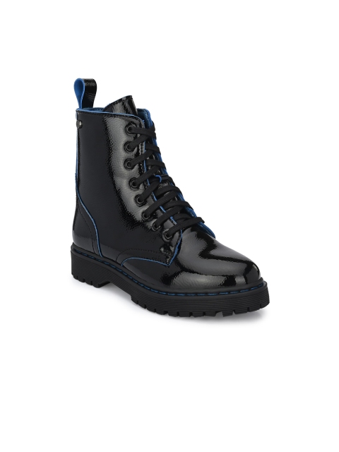 

Delize Black Flatform Heeled Boots
