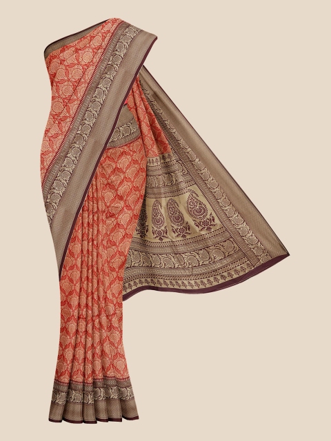

KLM Fashion Mall Women Red Woven Design