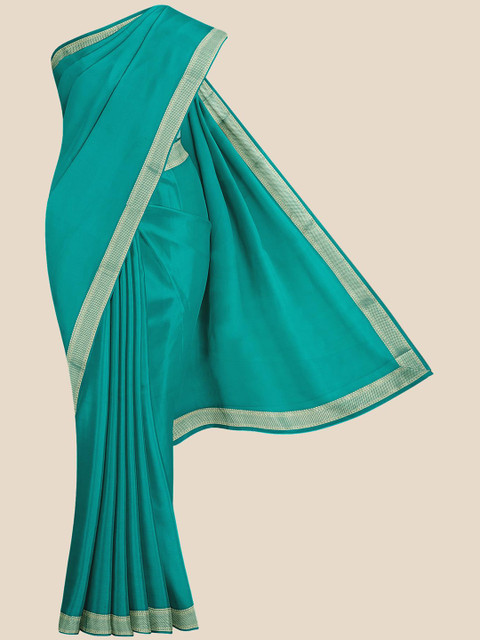 

KLM Fashion Mall Green & Gold-Coloured Saree