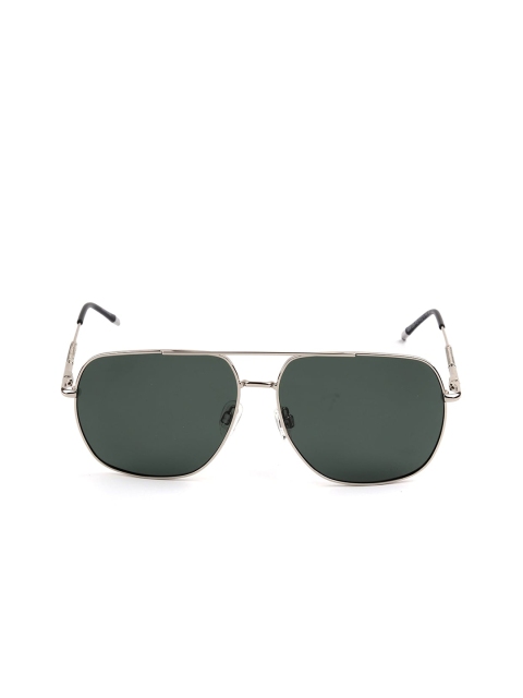 

Aeropostale Men Green Lens & Gunmetal-Toned Aviator Sunglasses with Polarised Lens