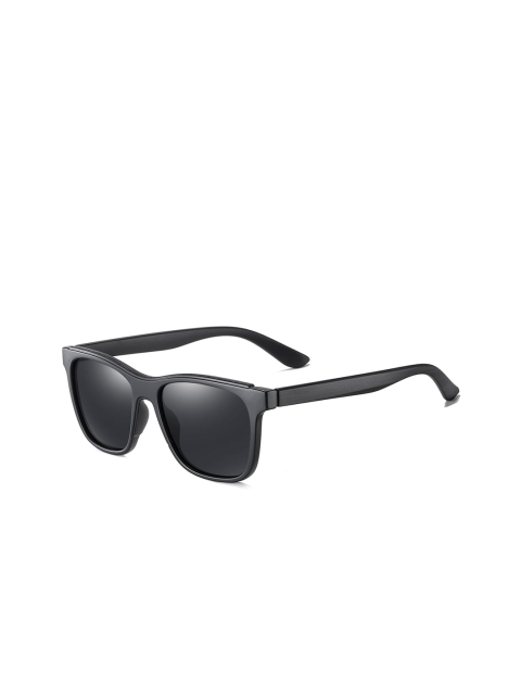 

Aeropostale Men Black Lens & Black Rectangle Sunglasses - AERO_SUN_3306_C2-Black