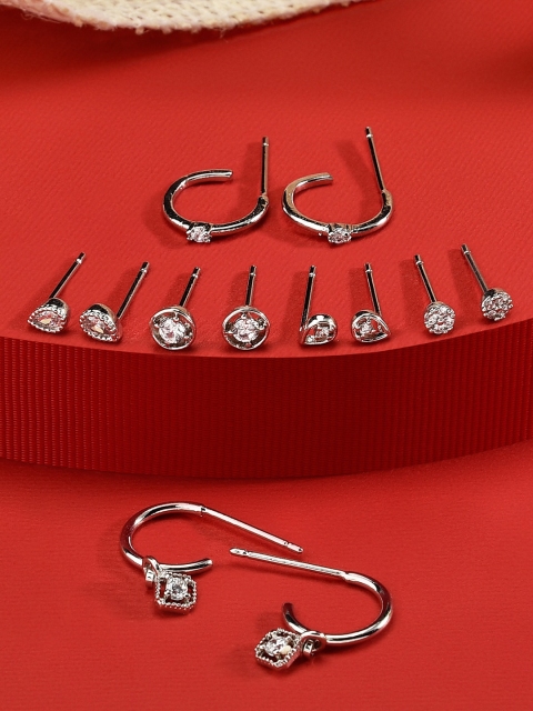 

Accessorize Silver-Toned Contemporary Drop Earrings