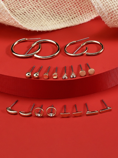 

Accessorize Gold-Toned Contemporary Hoop Earrings