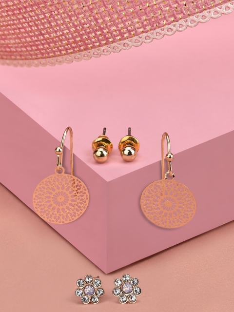 

Accessorize Pink Contemporary Hoop Earrings