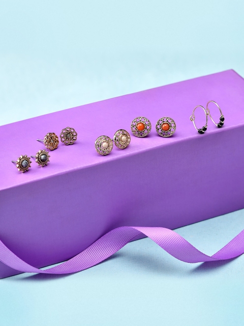 

Accessorize Multicoloured Contemporary Studs Earrings, Multi