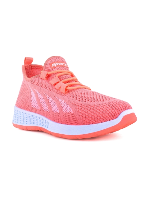 

Sparx Women Peach-Coloured Mesh Running Non-Marking Shoes