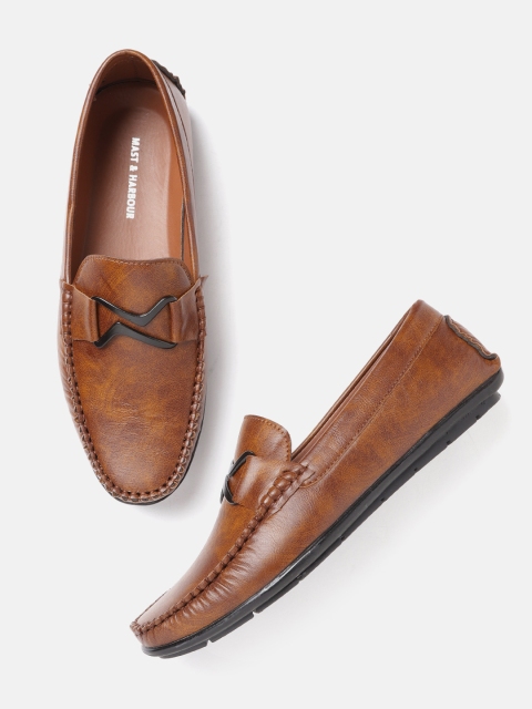 

Mast & Harbour Men Tan Brown Solid Loafers