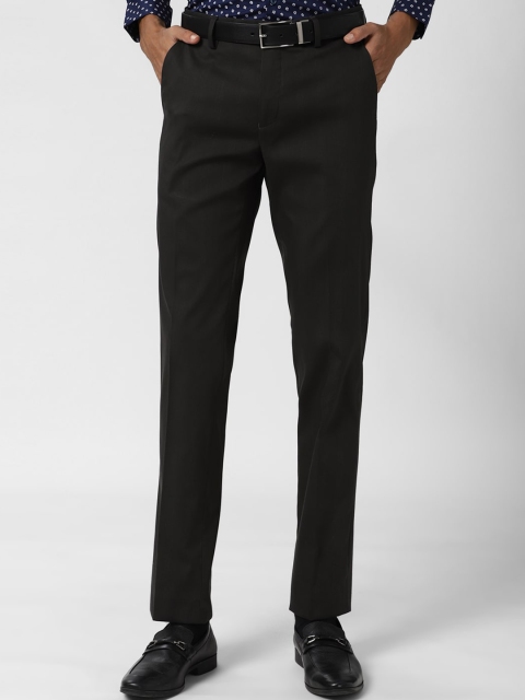 

Peter England Elite Men Black Slim Fit Formal Trousers