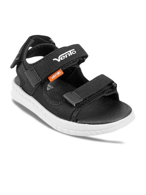 

Vento Boys Black Solid Comfort Sandals