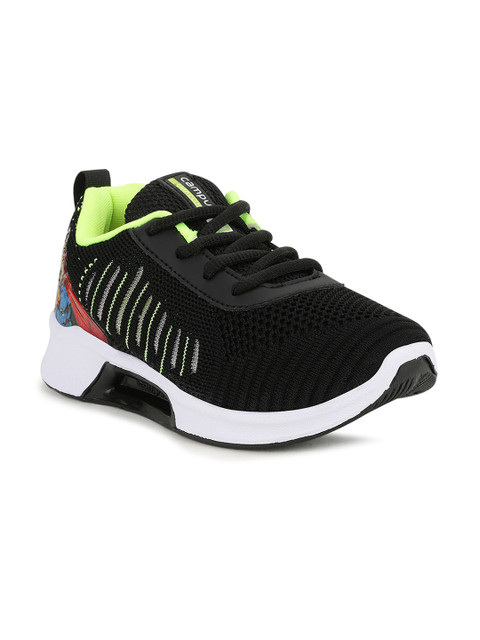 

Campus Kids Black & Green Superman Printed Mesh Non-Marking Running Shoes