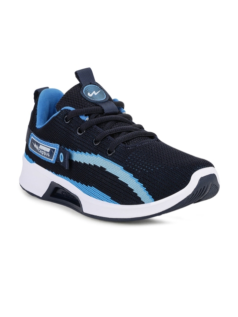 

Campus Kids Navy Blue & White Mesh Non-Marking Running Shoes