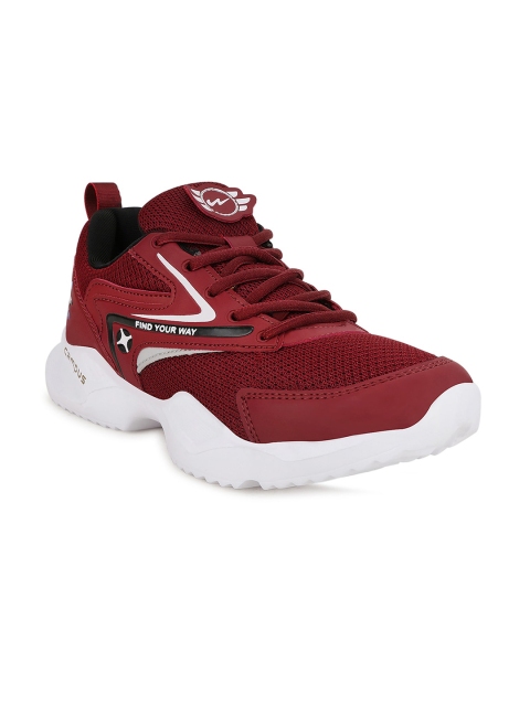 

Campus Unisex Kids Maroon Mesh Running Non-Marking Shoes