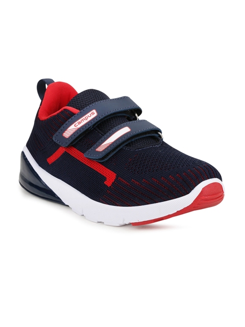 

Campus Unisex Kids Navy Blue & Red Mesh Running Non-Marking Shoes