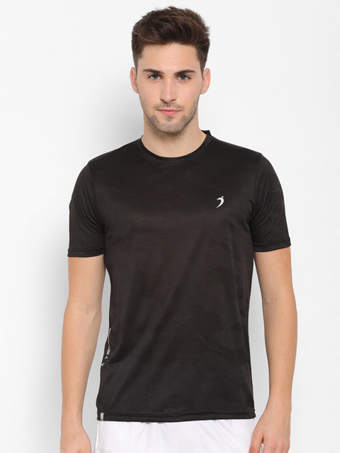 

SAPPER Men Black Slim Fit T-shirt